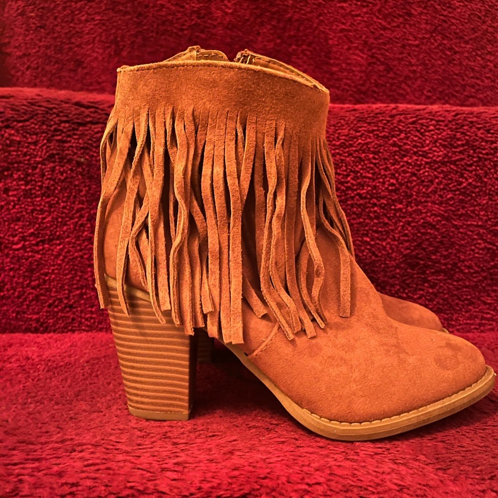 Mossimo Fringe Ankle Boots